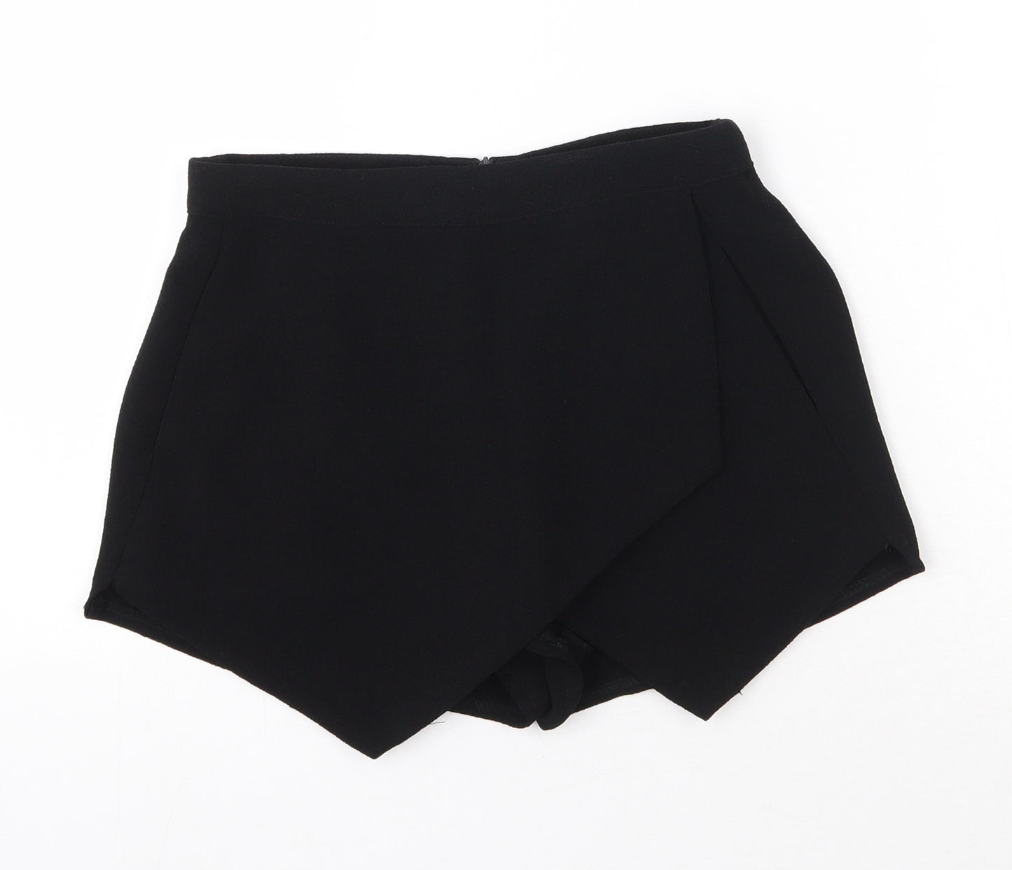New Look Womens Black  Polyester Hot Pants Shorts Size 8 L20 in Regular Zip