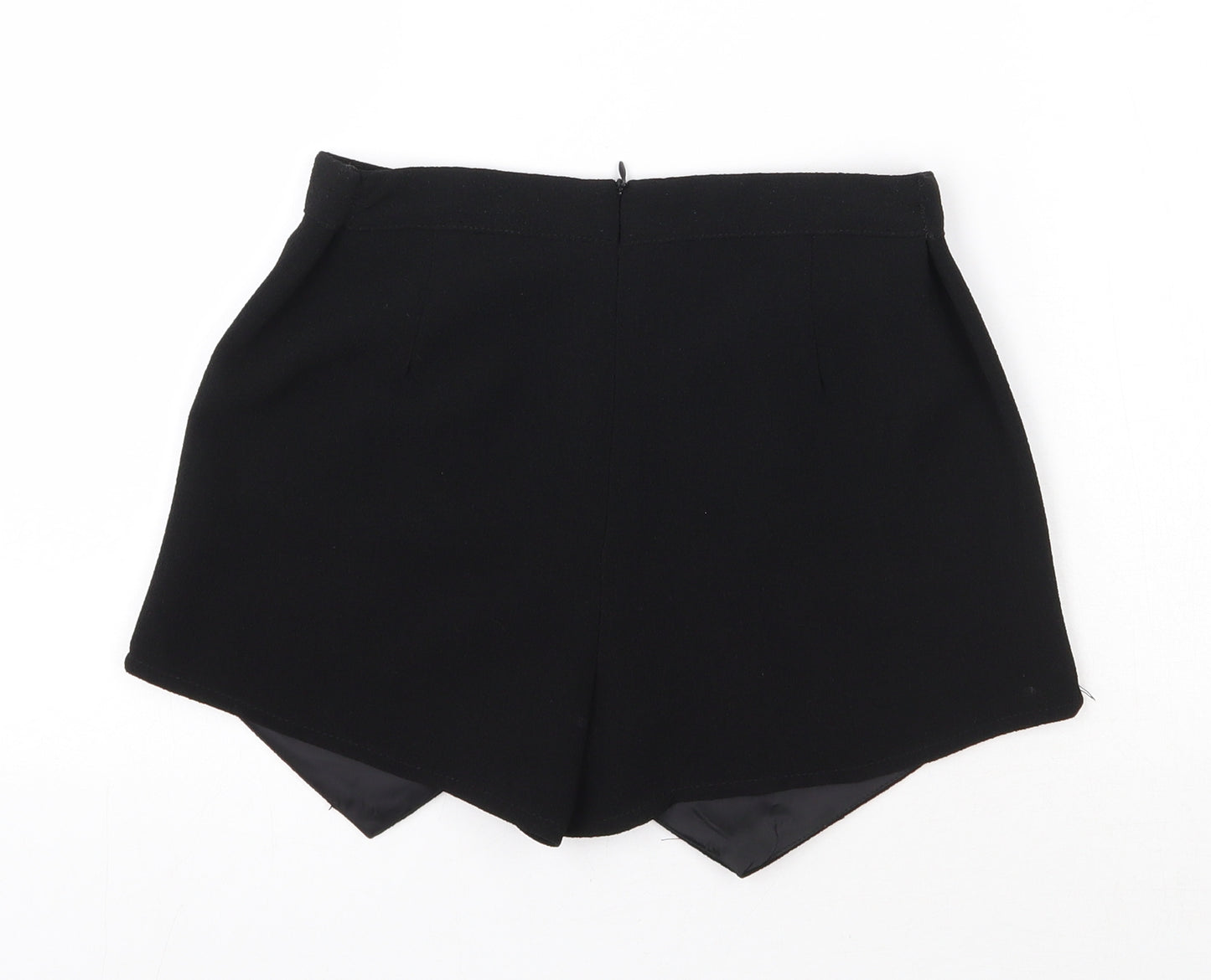 New Look Womens Black  Polyester Hot Pants Shorts Size 8 L20 in Regular Zip