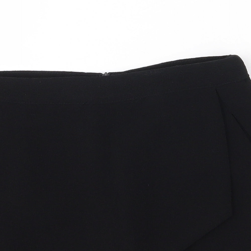 New Look Womens Black  Polyester Hot Pants Shorts Size 8 L20 in Regular Zip