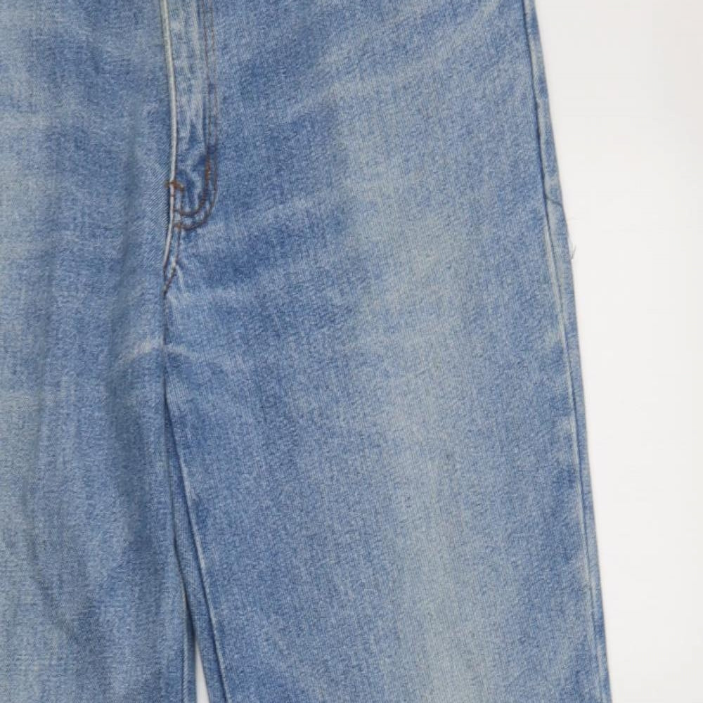 Used Co Mens Blue  Cotton Skinny Jeans Size 38 L31 in Regular Button