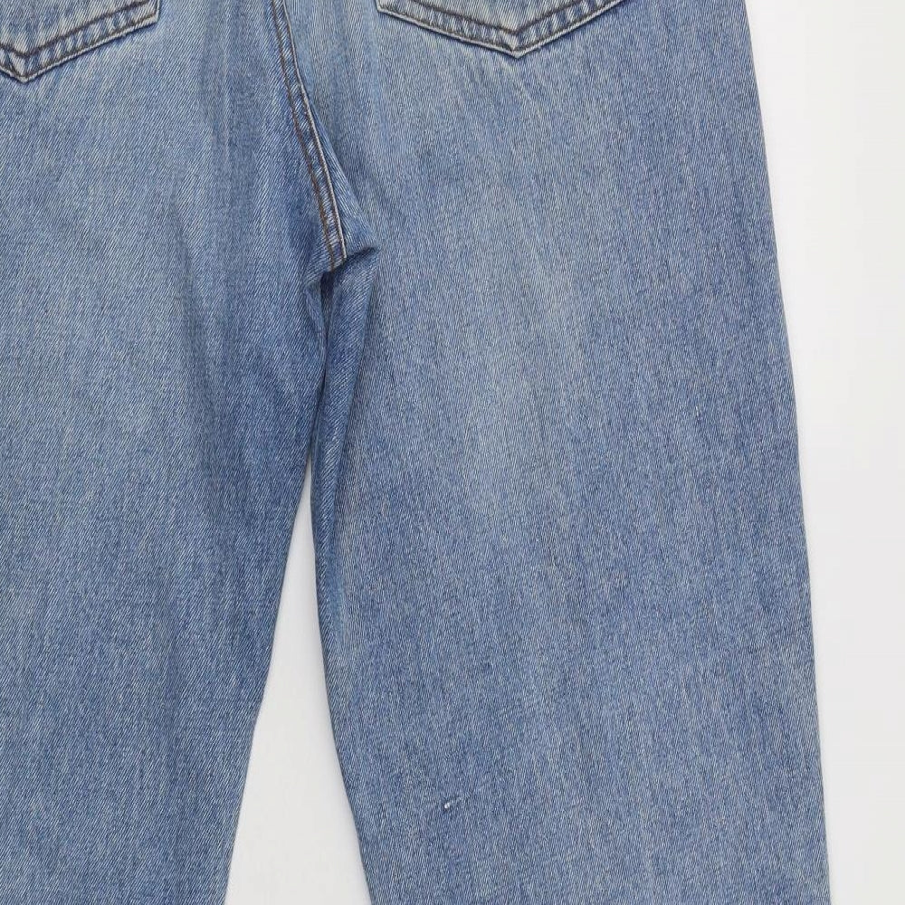Used Co Mens Blue  Cotton Skinny Jeans Size 38 L31 in Regular Button