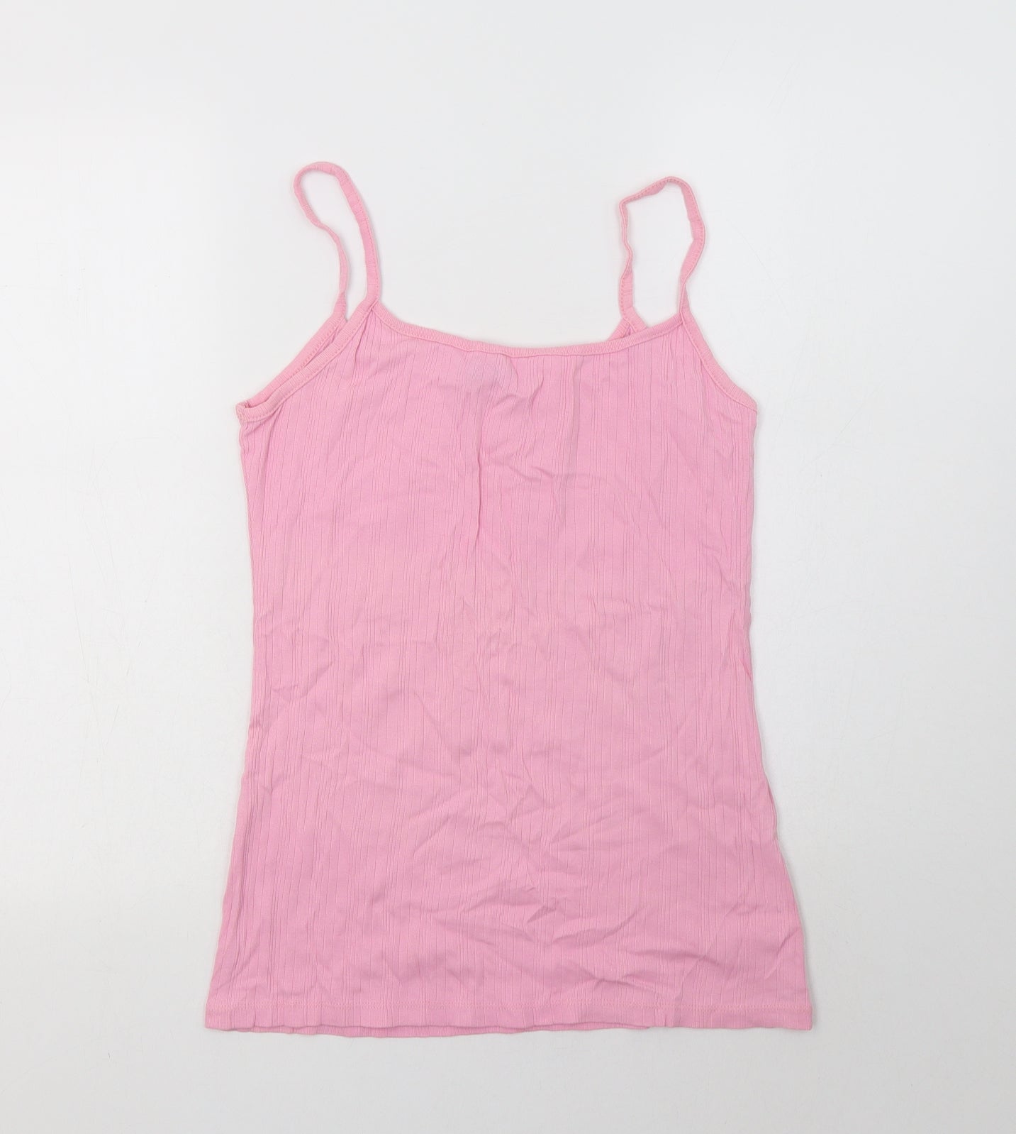 George Womens Pink  Cotton Camisole Tank Size 16 Square Neck