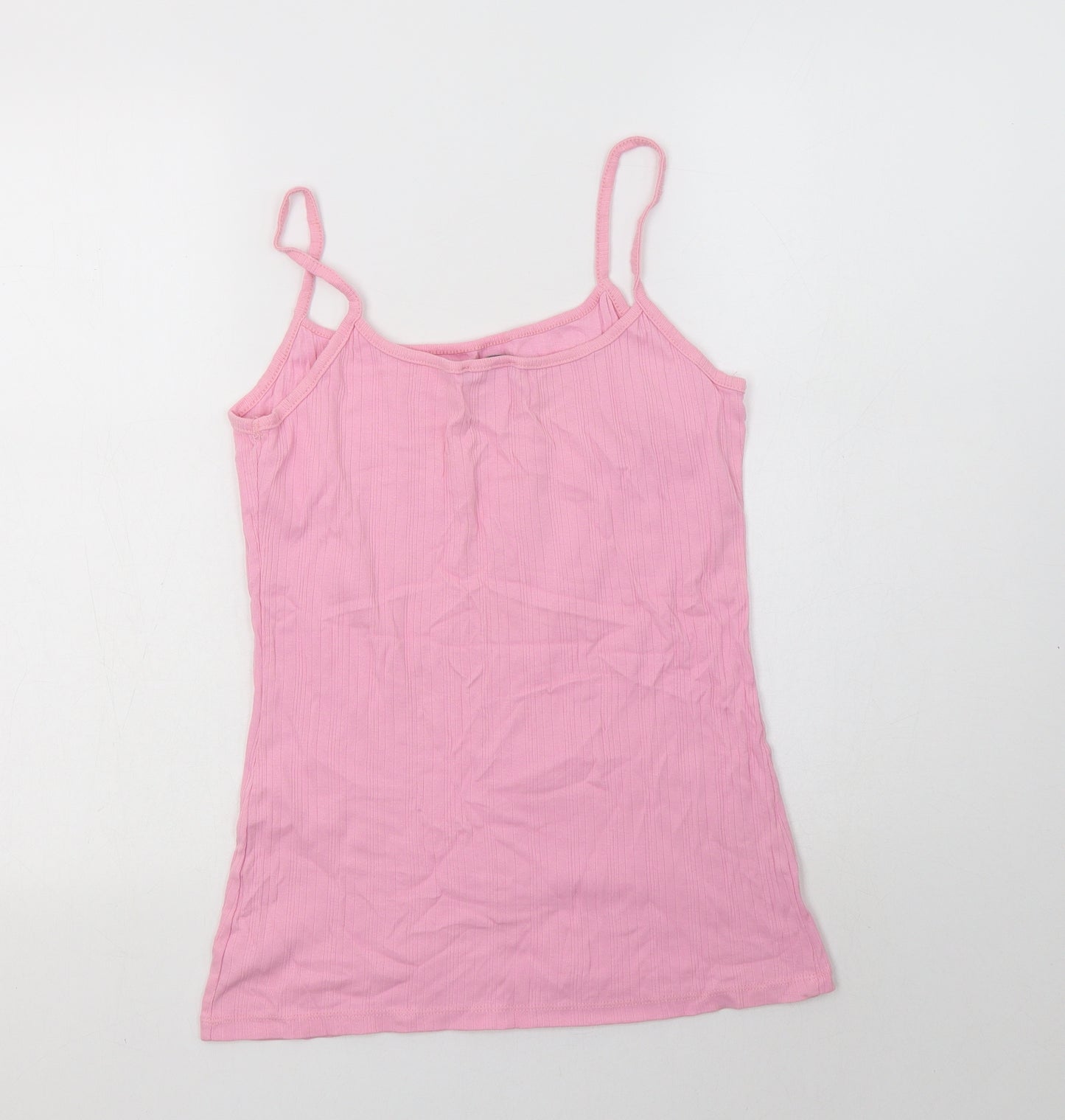 George Womens Pink  Cotton Camisole Tank Size 16 Square Neck