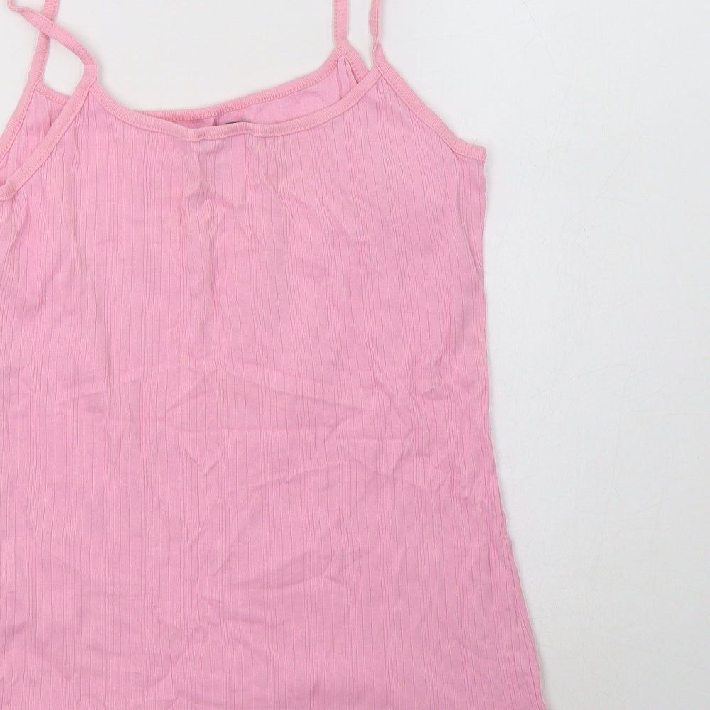 George Womens Pink  Cotton Camisole Tank Size 16 Square Neck