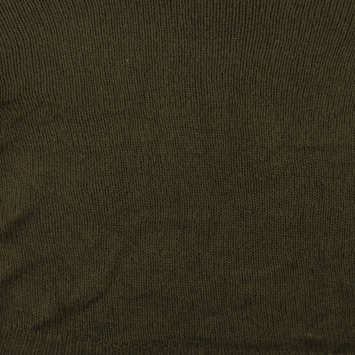 New Look Womens Green Crew Neck  Acrylic Pullover Jumper Size M