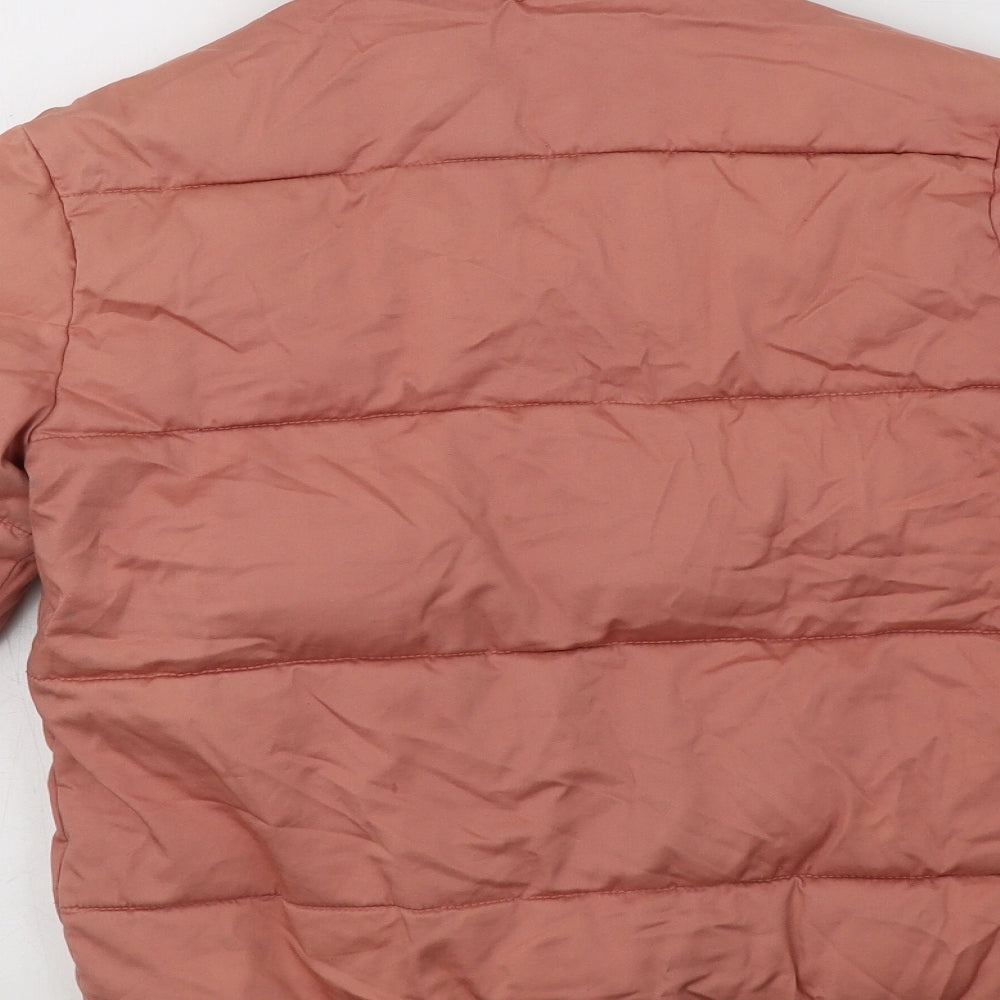 River Island Girls Pink   Puffer Jacket Jacket Size 9-10 Years  Zip