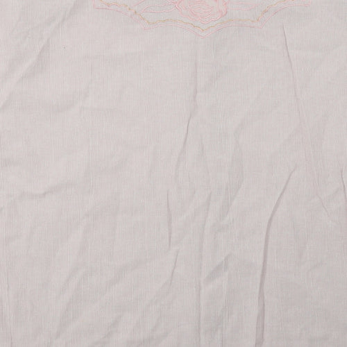 Raam Womens Pink Floral Cotton Basic Button-Up Size XL Collared
