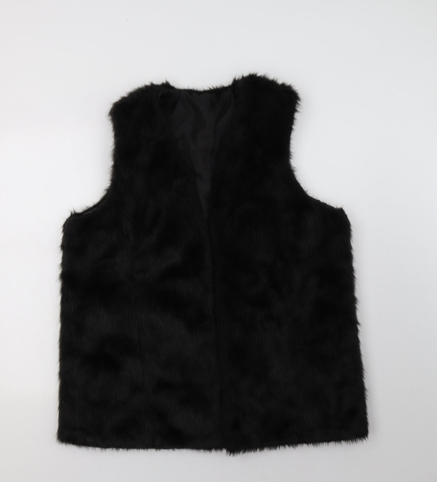 Pep & Co Womens Black   Gilet Waistcoat Size 18   - Fluffy