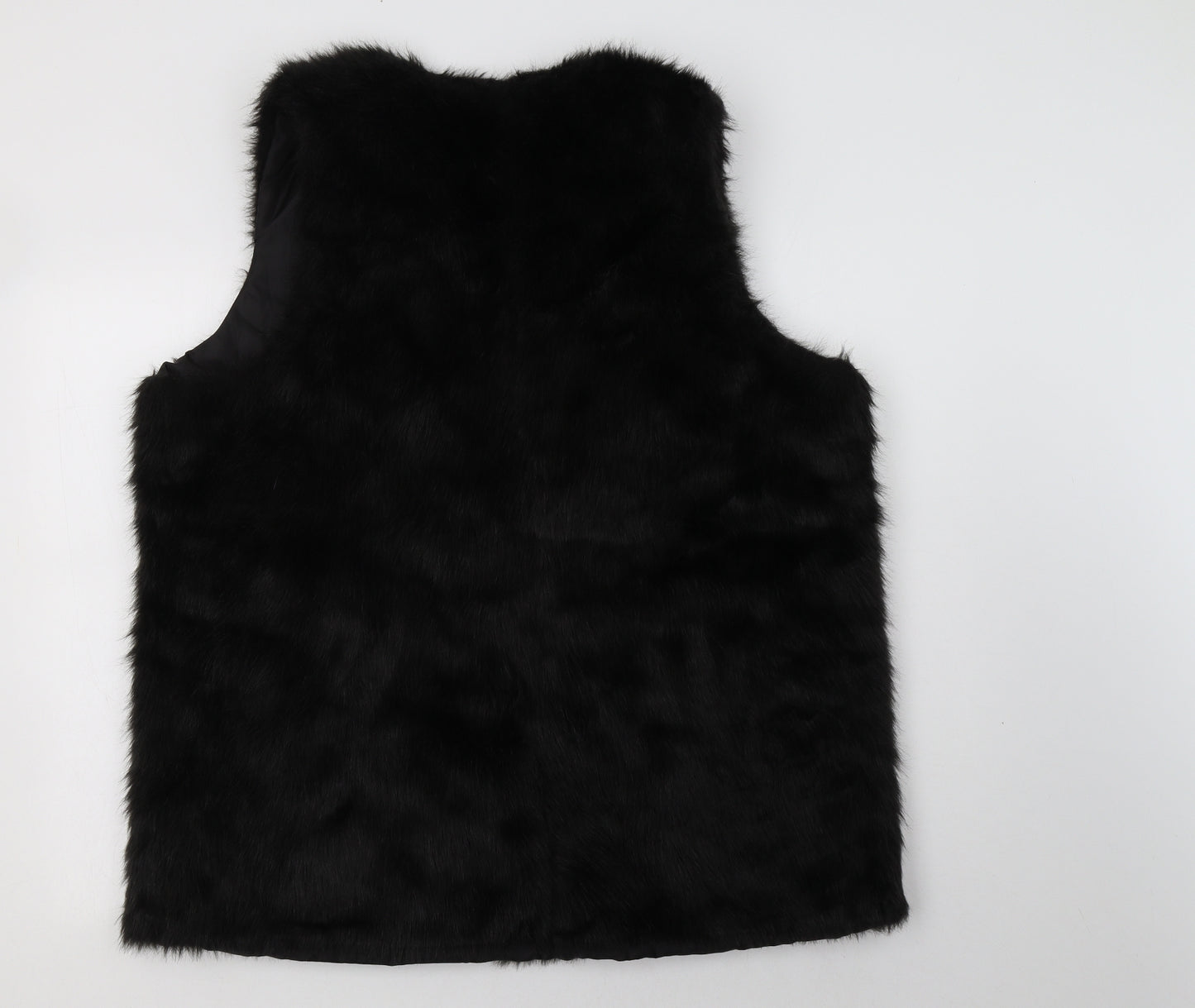 Pep & Co Womens Black   Gilet Waistcoat Size 18   - Fluffy