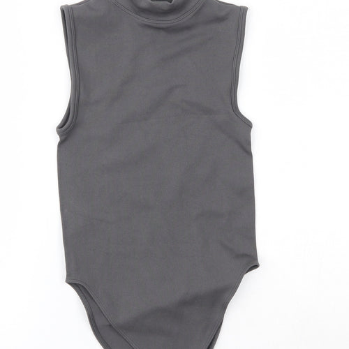 Primark  Womens Grey  Nylon Bodysuit One-Piece Size 2XS