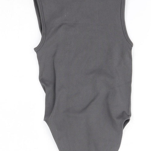 Primark  Womens Grey  Nylon Bodysuit One-Piece Size 2XS