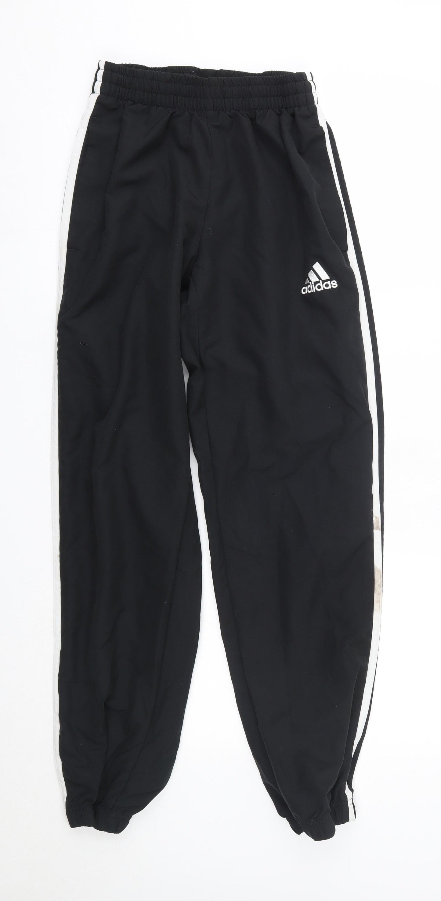 adidas Mens Black  Polyester Jogger Trousers Size S L29 in Regular