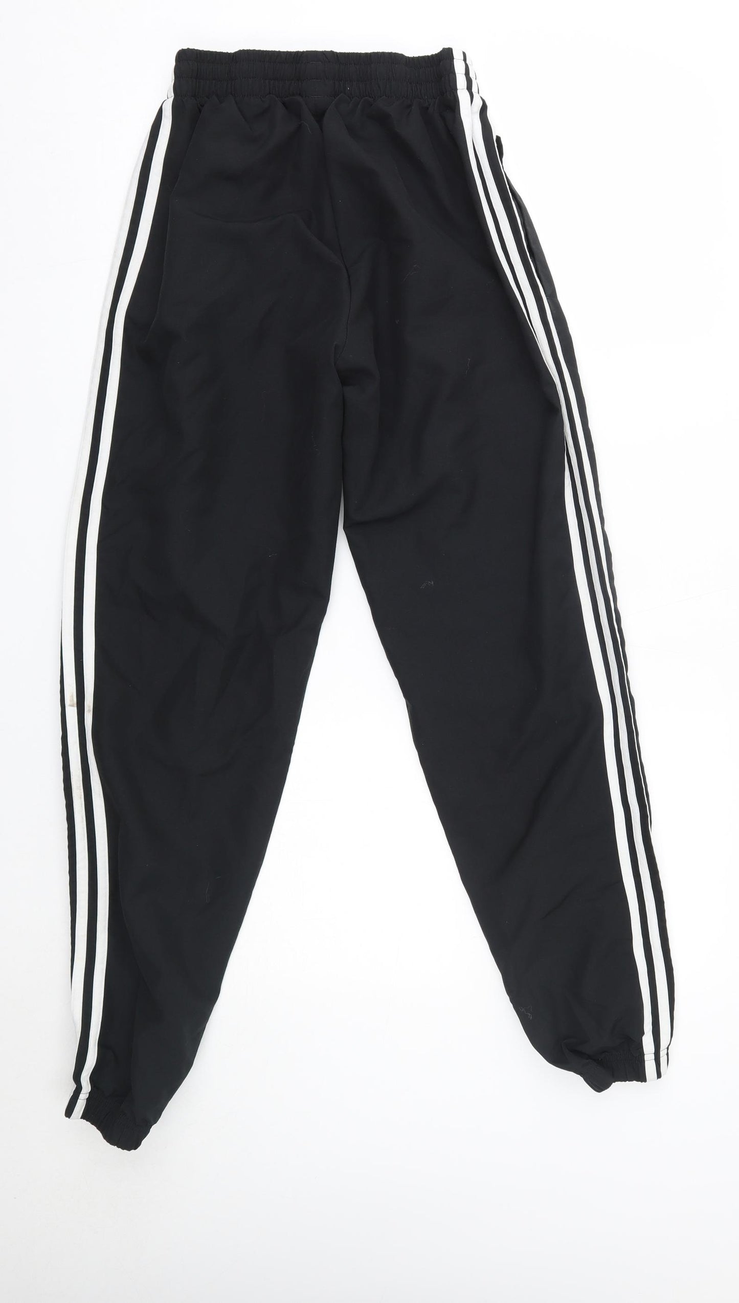 adidas Mens Black  Polyester Jogger Trousers Size S L29 in Regular