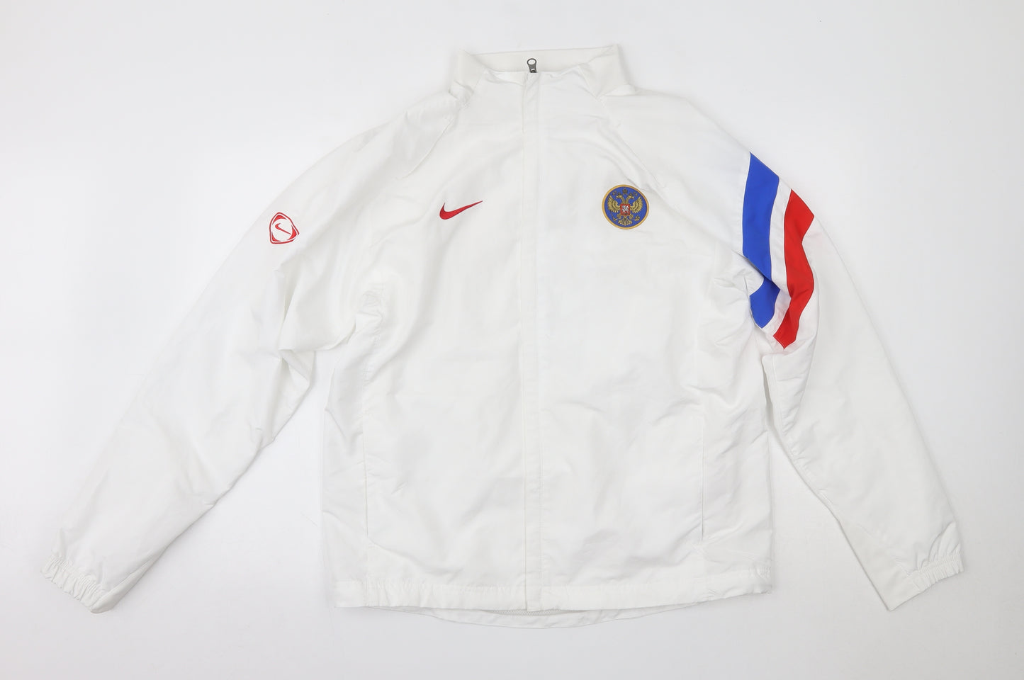 Nike Mens White   Jacket Coat Size L   - Russia