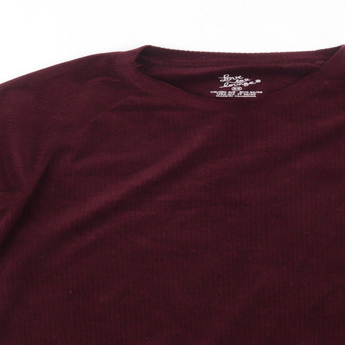 Primark Womens Purple Roll Neck  Polyester Pullover Jumper Size XS   - Loungewear