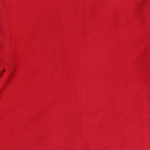 Classic Womens Red   Overcoat Coat Size 12