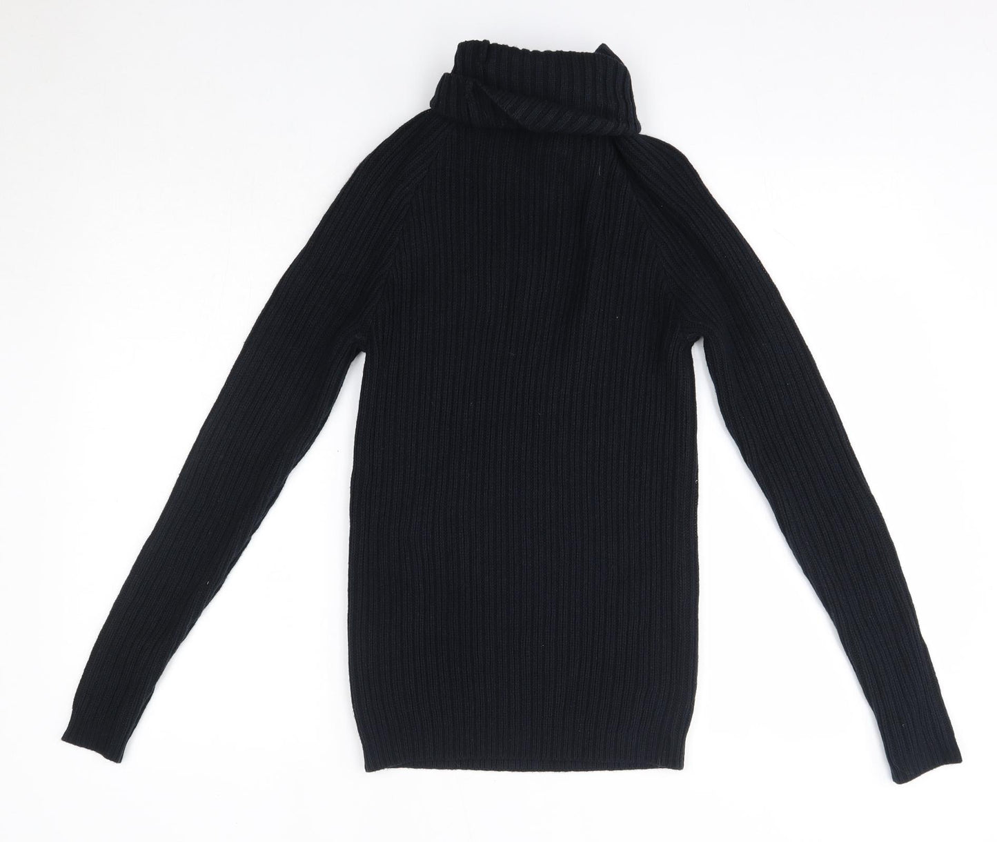 River Island Mens Blue High Neck  Acrylic Pullover Jumper Size XS
