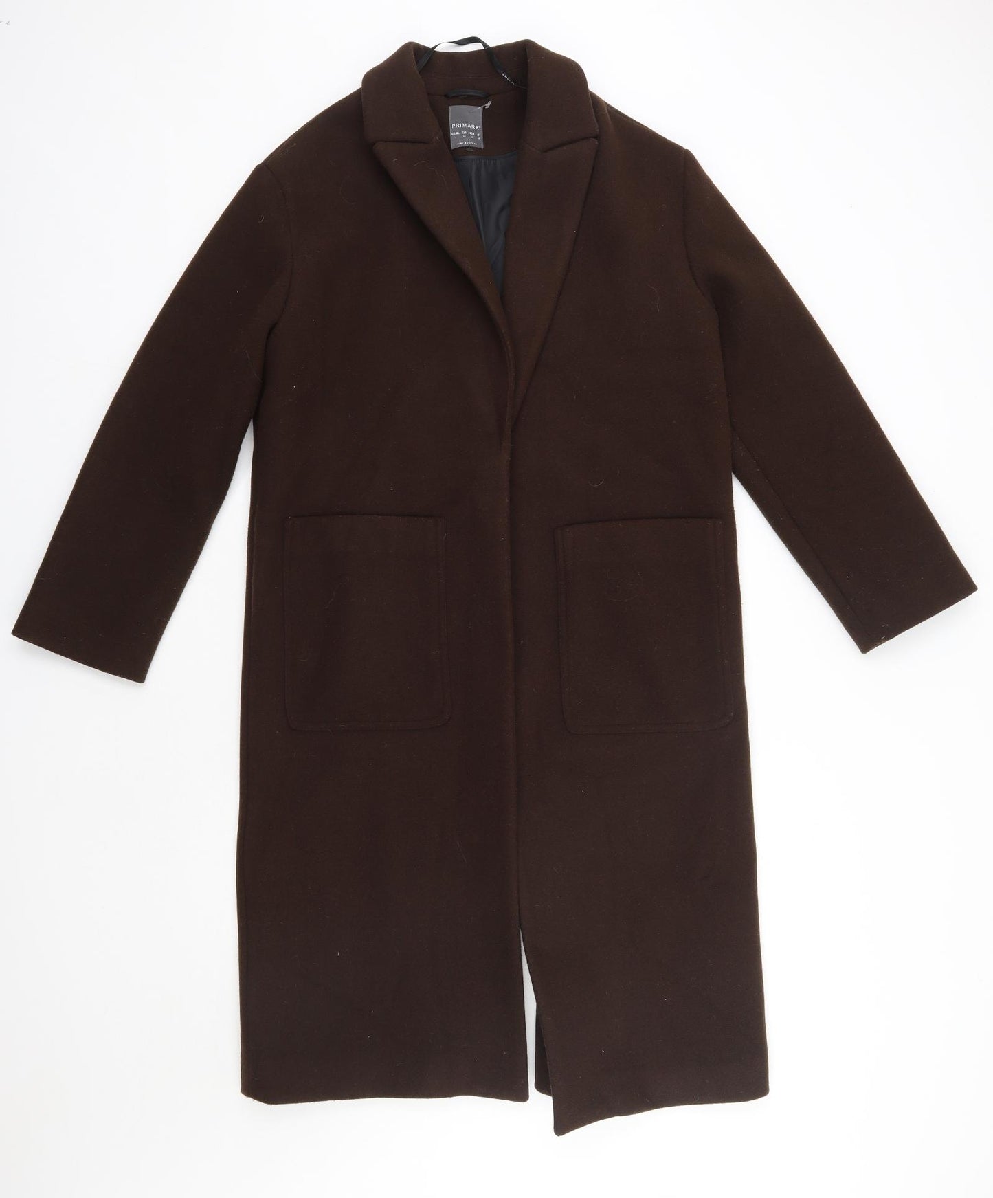 Primark Womens Brown   Overcoat Coat Size 6