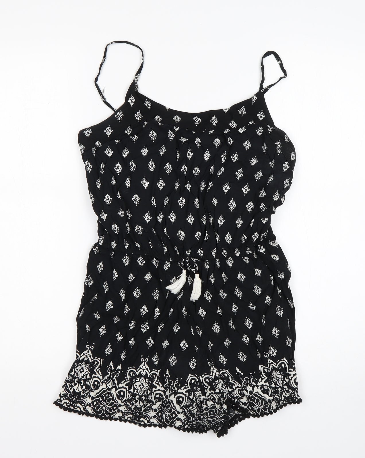 Primark Girls Multicoloured Paisley Viscose Playsuit One-Piece Size 12-13 Years