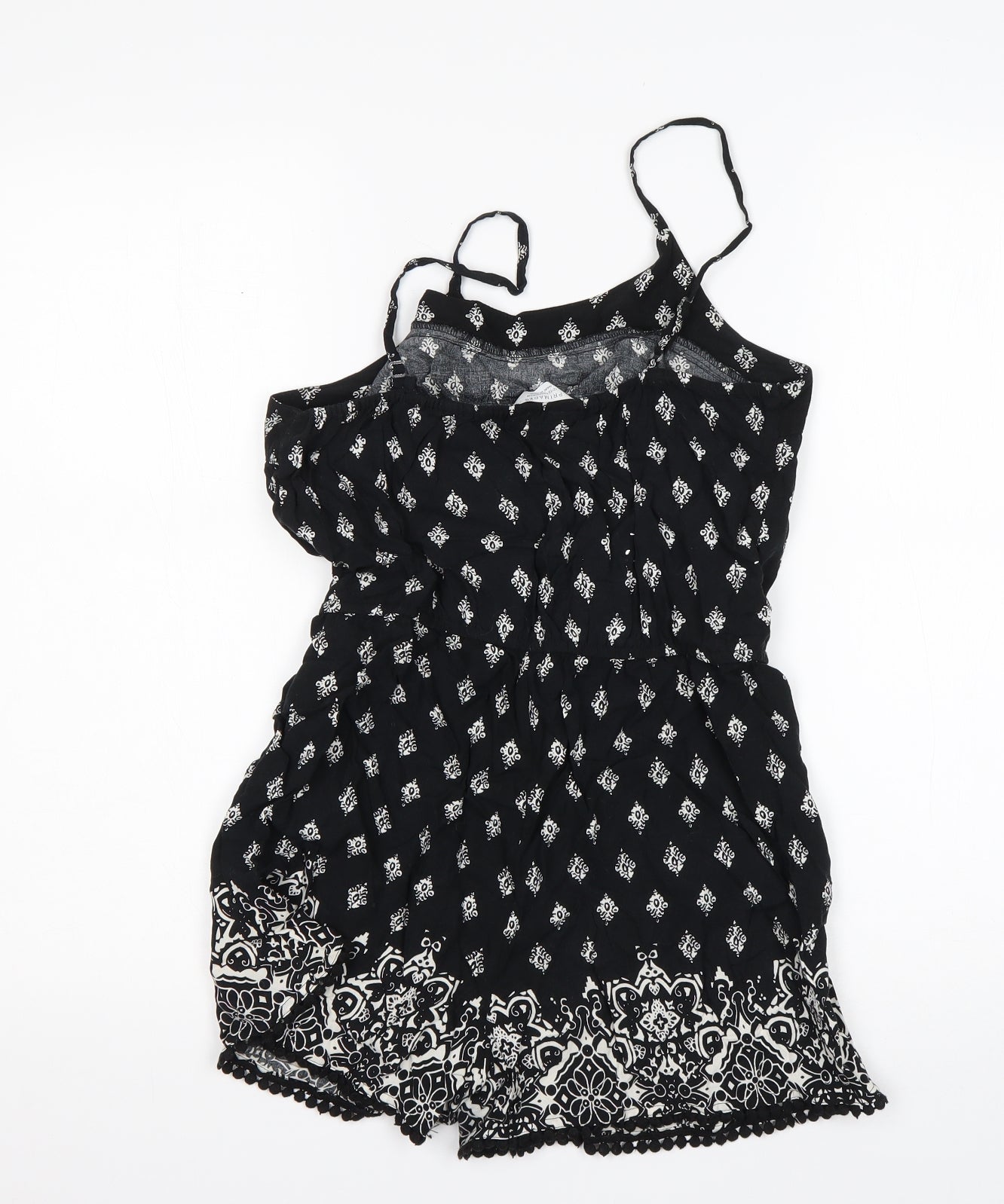 Primark Girls Multicoloured Paisley Viscose Playsuit One-Piece Size 12-13 Years