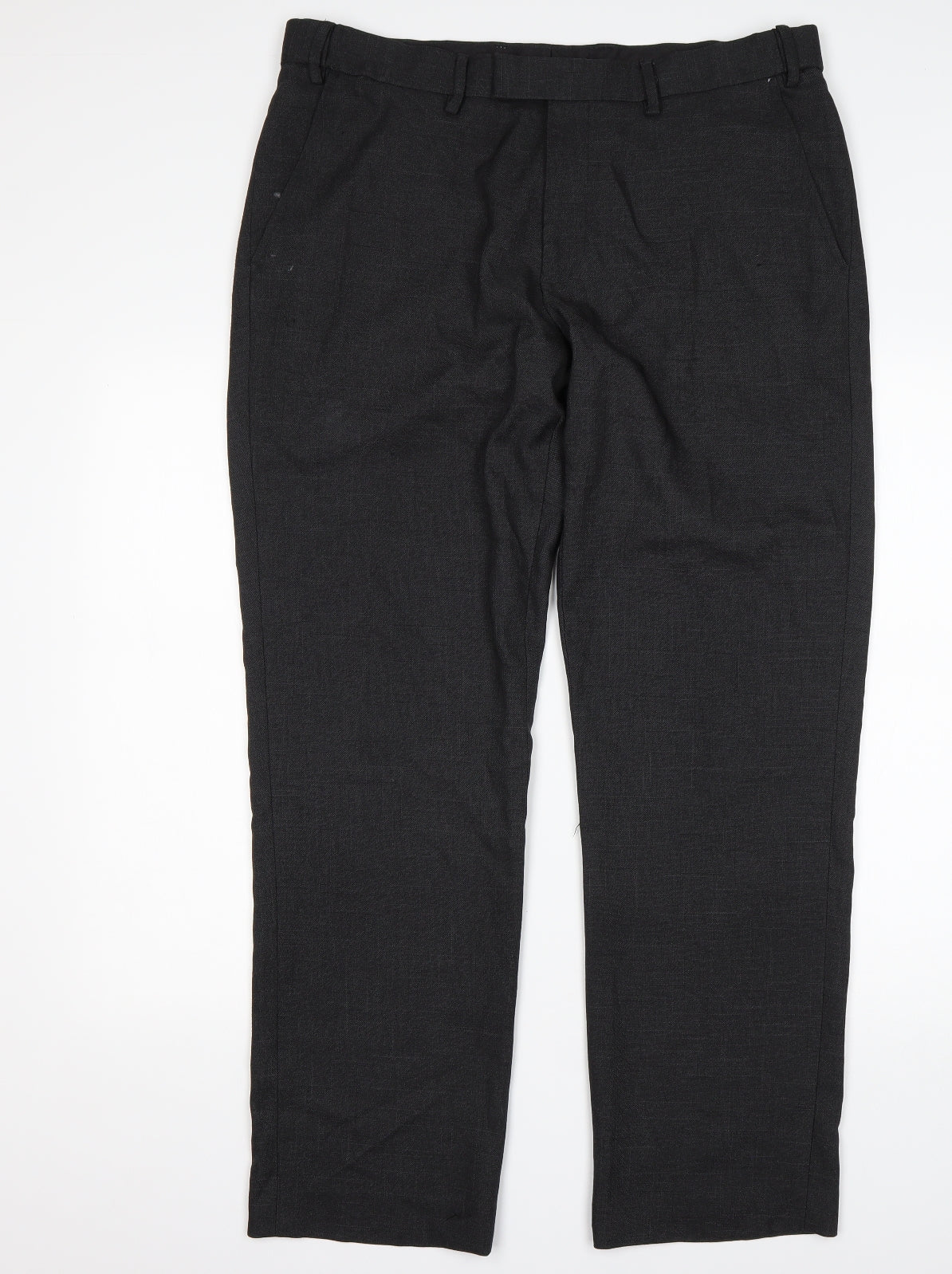 F&F Mens Grey  Polyester Trousers  Size 36 L31 in Regular