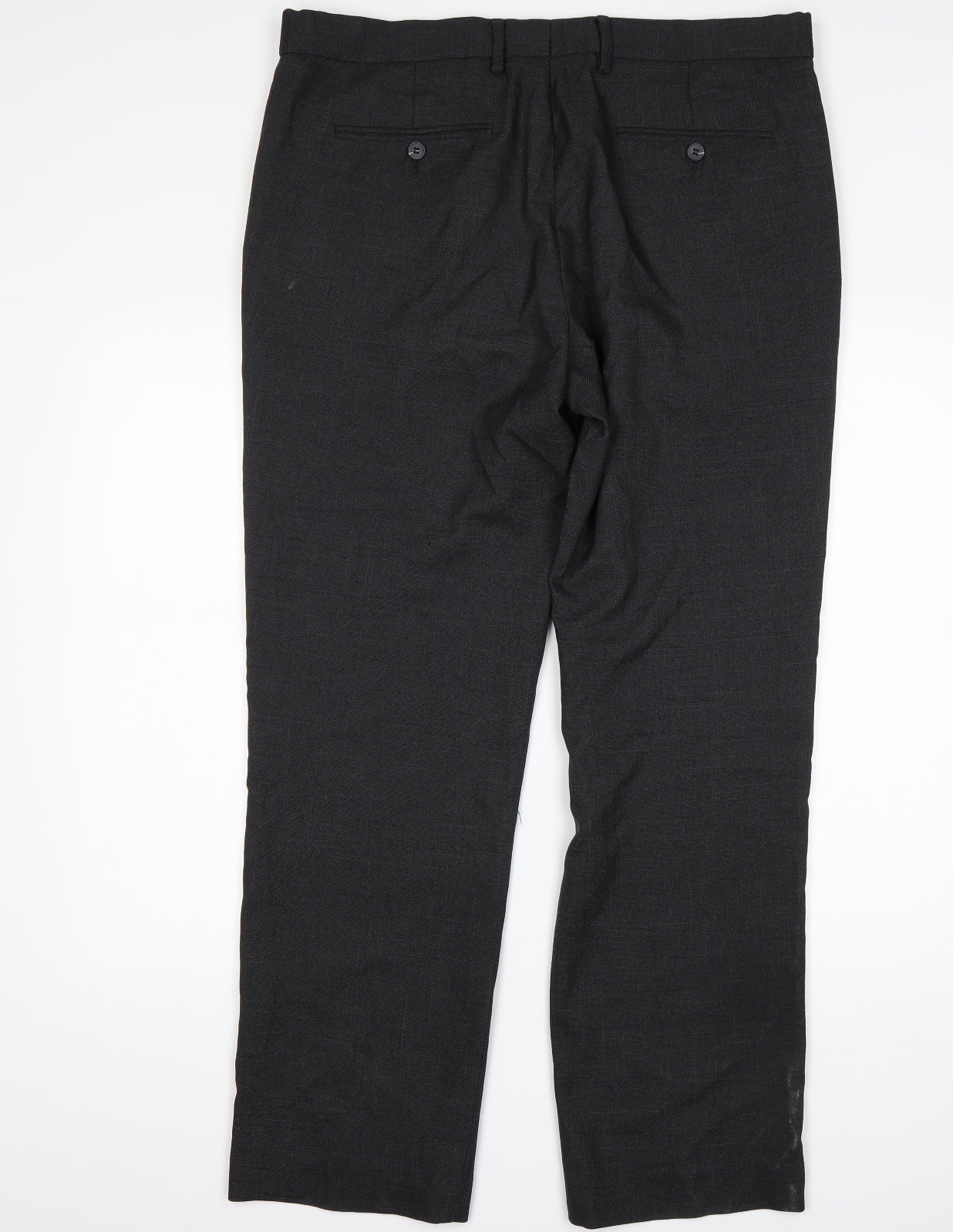 F&F Mens Grey  Polyester Trousers  Size 36 L31 in Regular