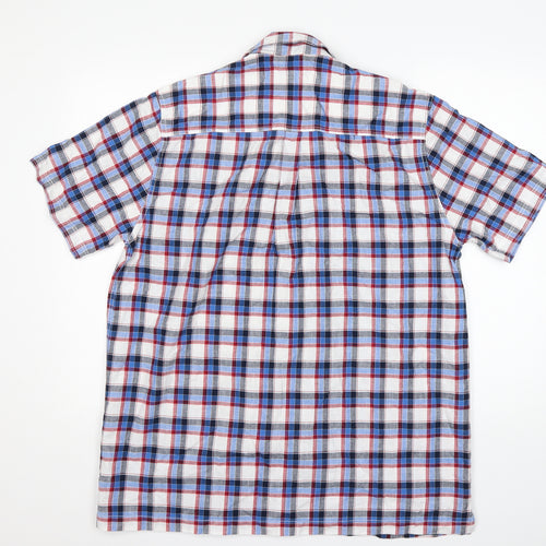 Morley Mens Multicoloured Plaid   Button-Up Size XL Collared