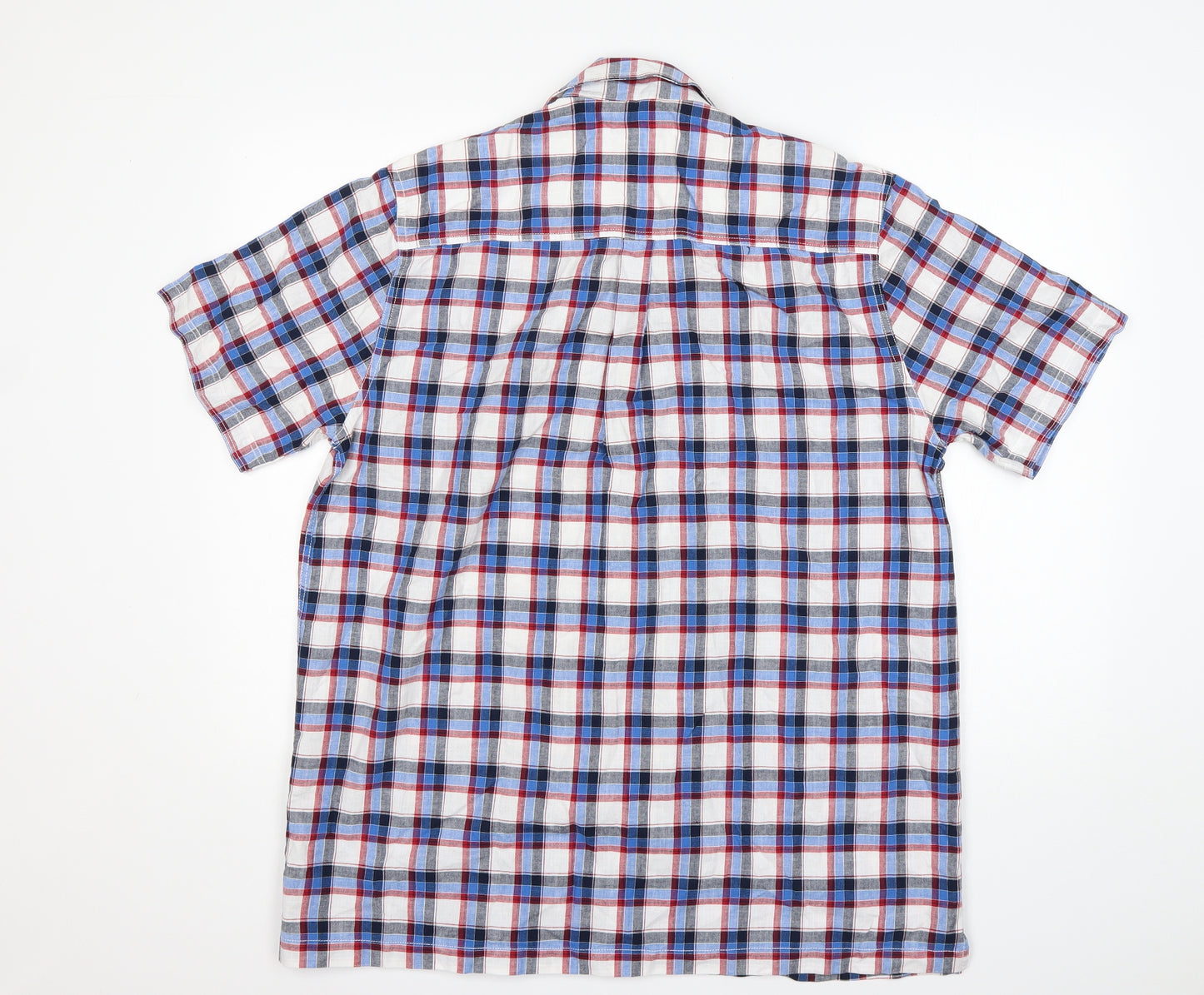 Morley Mens Multicoloured Plaid   Button-Up Size XL Collared