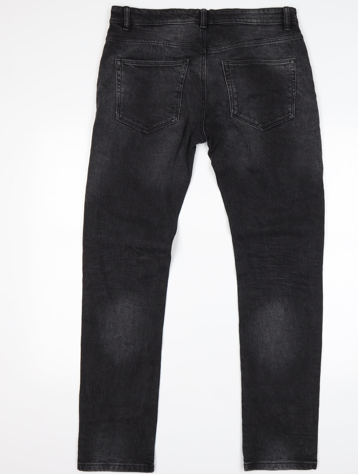 NEXT Mens Black  Cotton Skinny Jeans Size 34 L33 in Regular
