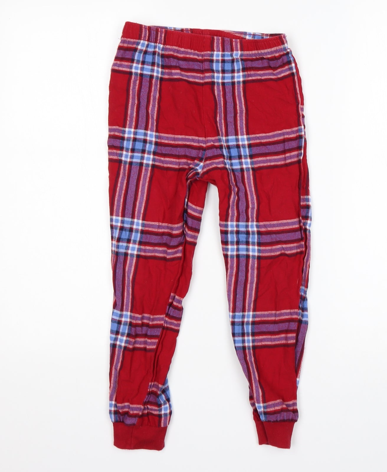 George Boys Multicoloured Plaid Cotton  Pyjama Pants Size 7-8 Years