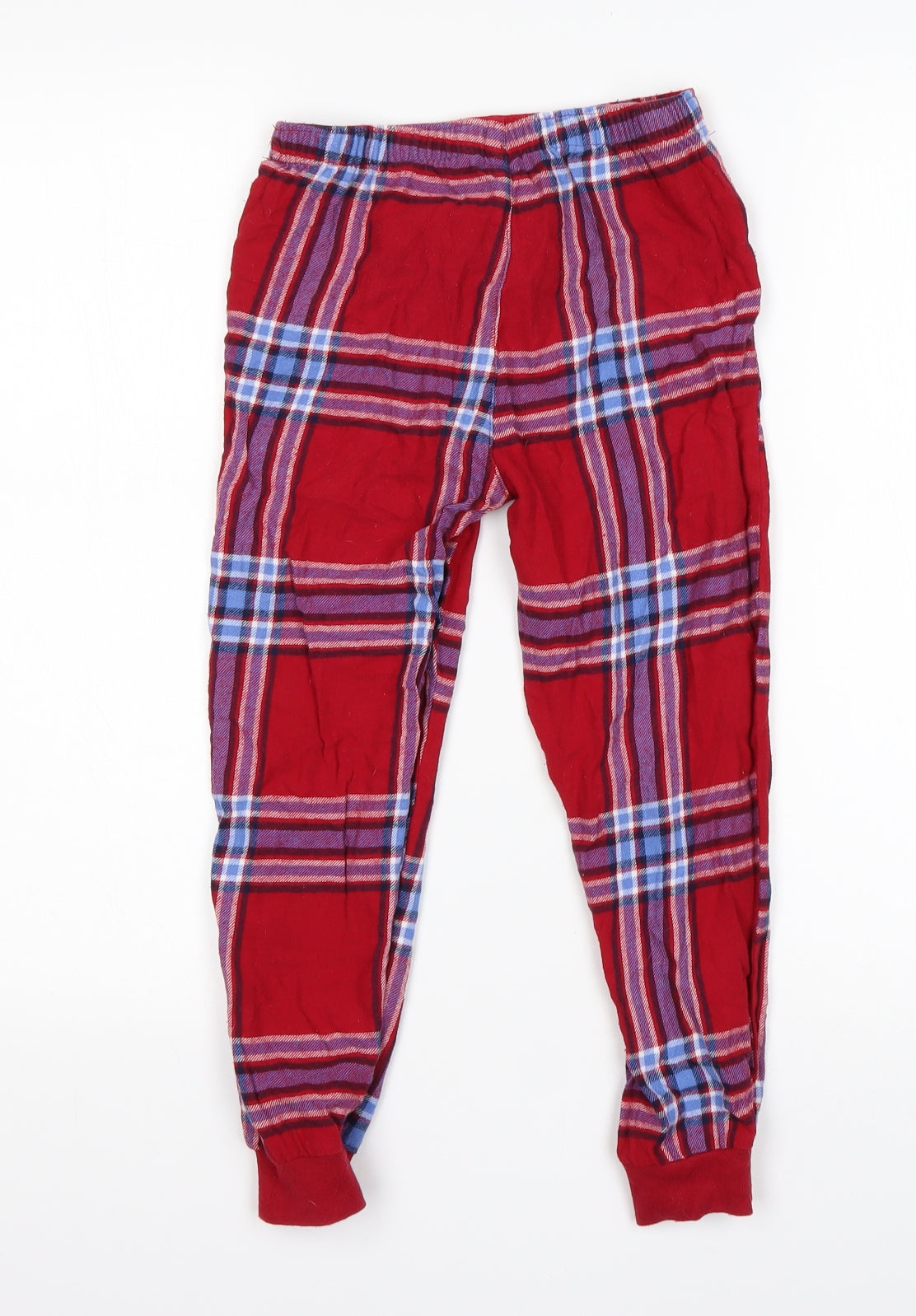 George Boys Multicoloured Plaid Cotton  Pyjama Pants Size 7-8 Years