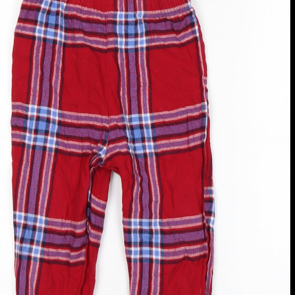 George Boys Multicoloured Plaid Cotton  Pyjama Pants Size 7-8 Years