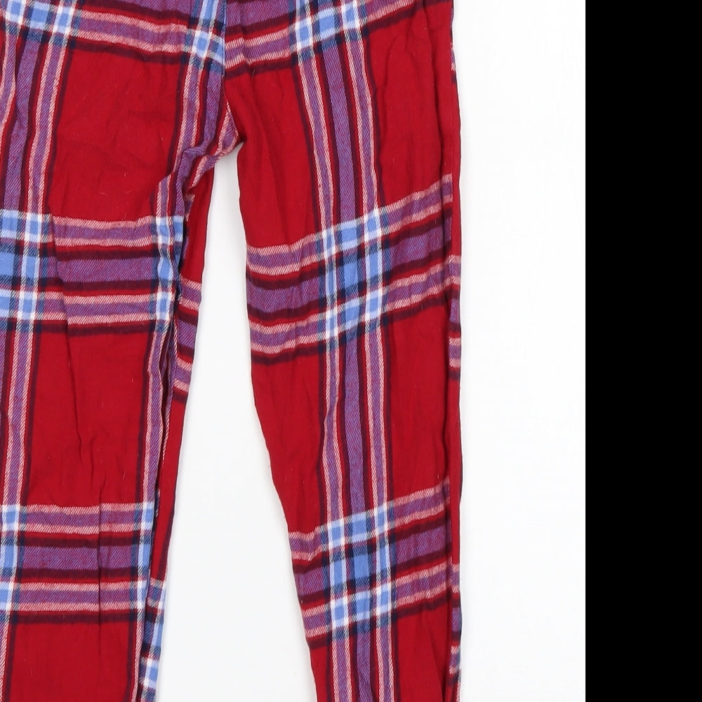 George Boys Multicoloured Plaid Cotton  Pyjama Pants Size 7-8 Years
