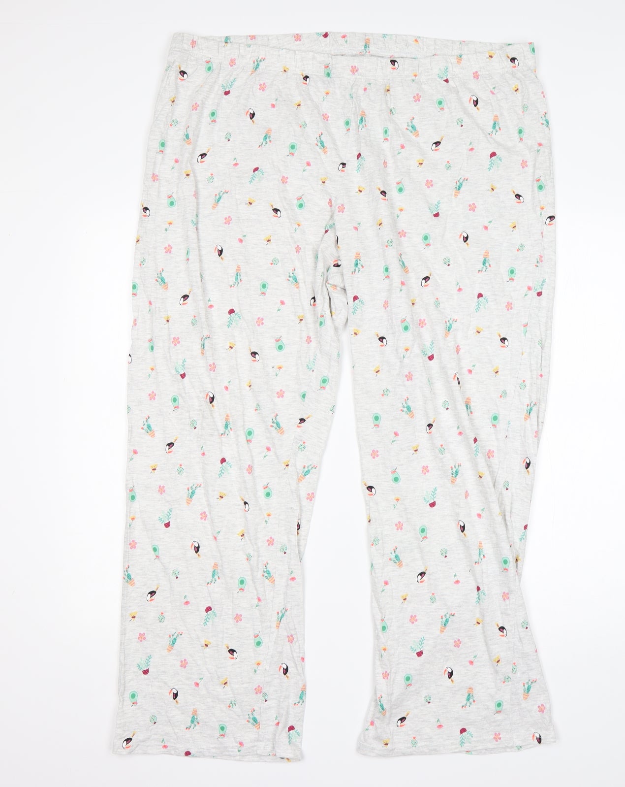George Womens Multicoloured Floral Cotton  Pyjama Pants Size 20