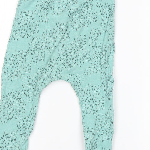 M&S Baby Green  Cotton Sweatpants Trousers Size 12-18 Months