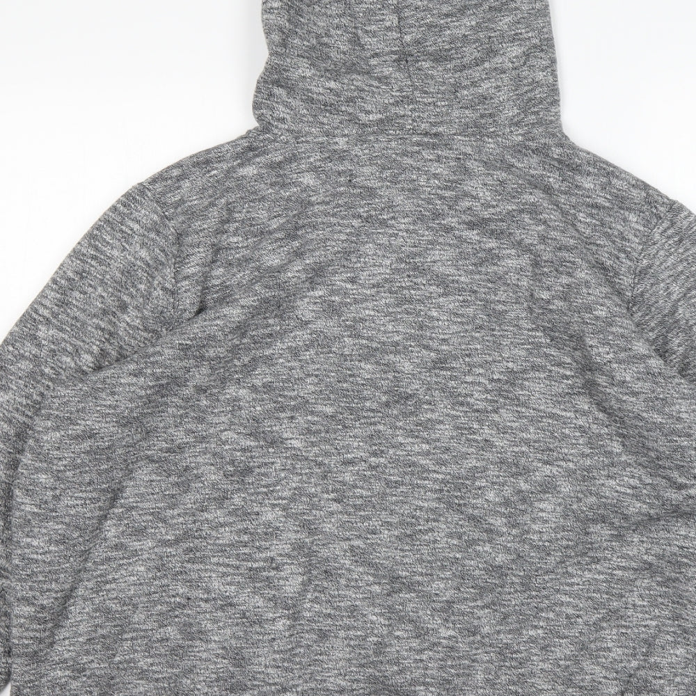 Papaya Womens Grey  Polyester Full Zip Hoodie Size XL
