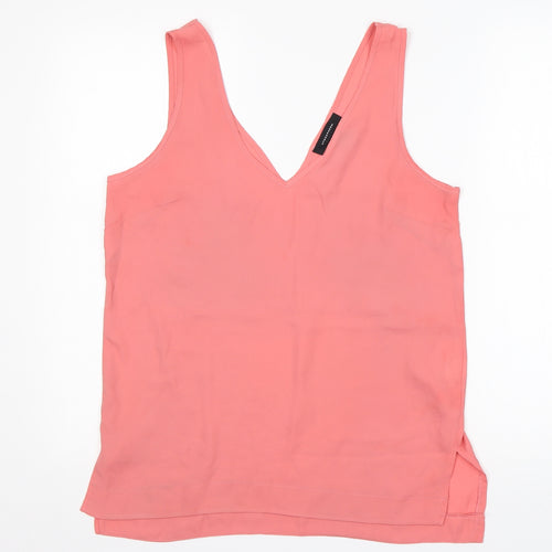Atmosphere Womens Pink  Polyester Basic Blouse Size 12 V-Neck