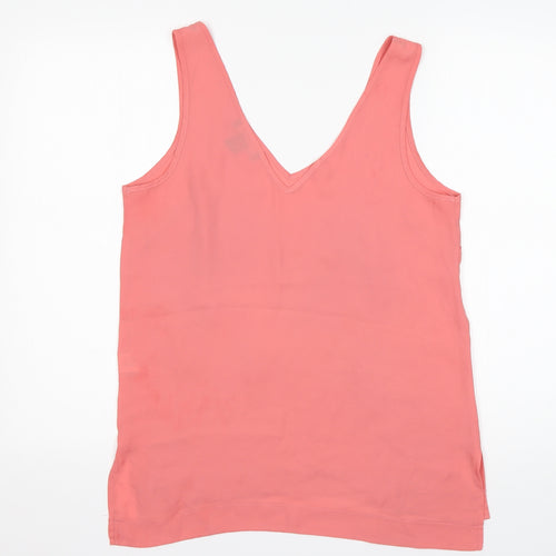 Atmosphere Womens Pink  Polyester Basic Blouse Size 12 V-Neck