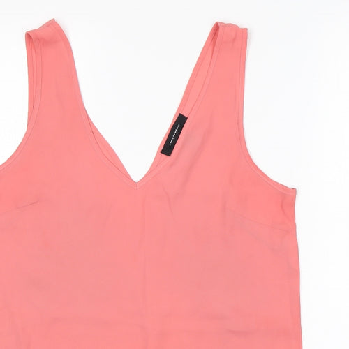 Atmosphere Womens Pink  Polyester Basic Blouse Size 12 V-Neck