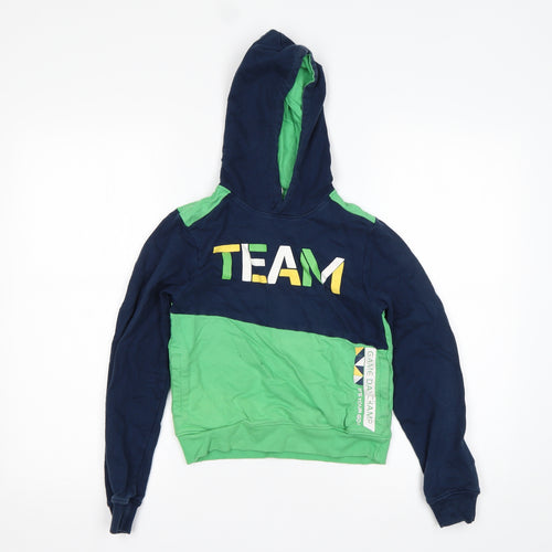 Max Boys Multicoloured  Cotton Pullover Hoodie Size 8-9 Years