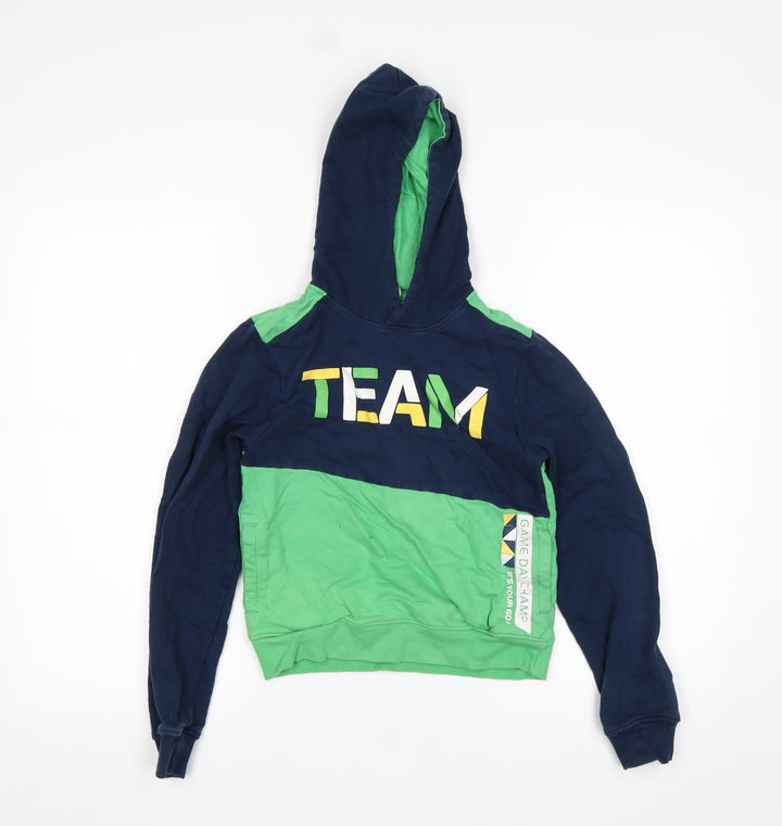Max Boys Multicoloured  Cotton Pullover Hoodie Size 8-9 Years