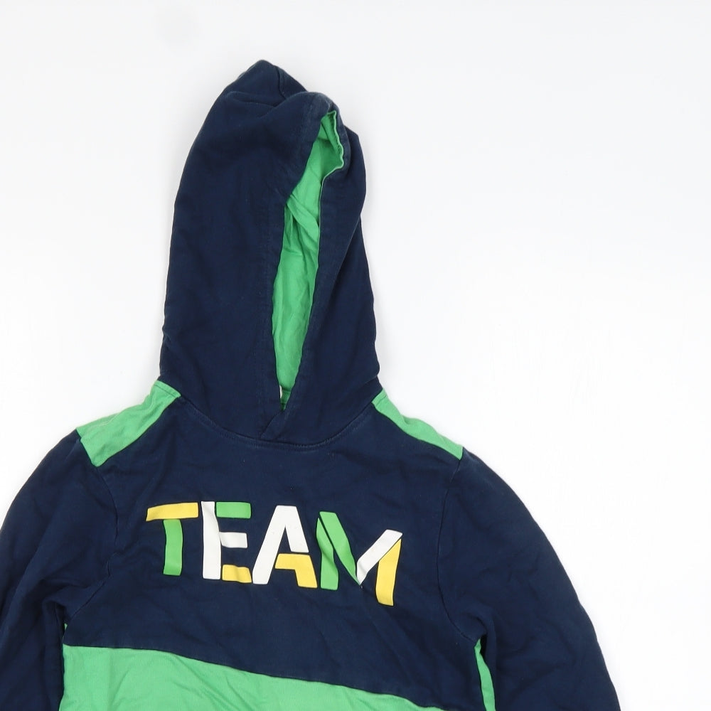 Max Boys Multicoloured  Cotton Pullover Hoodie Size 8-9 Years