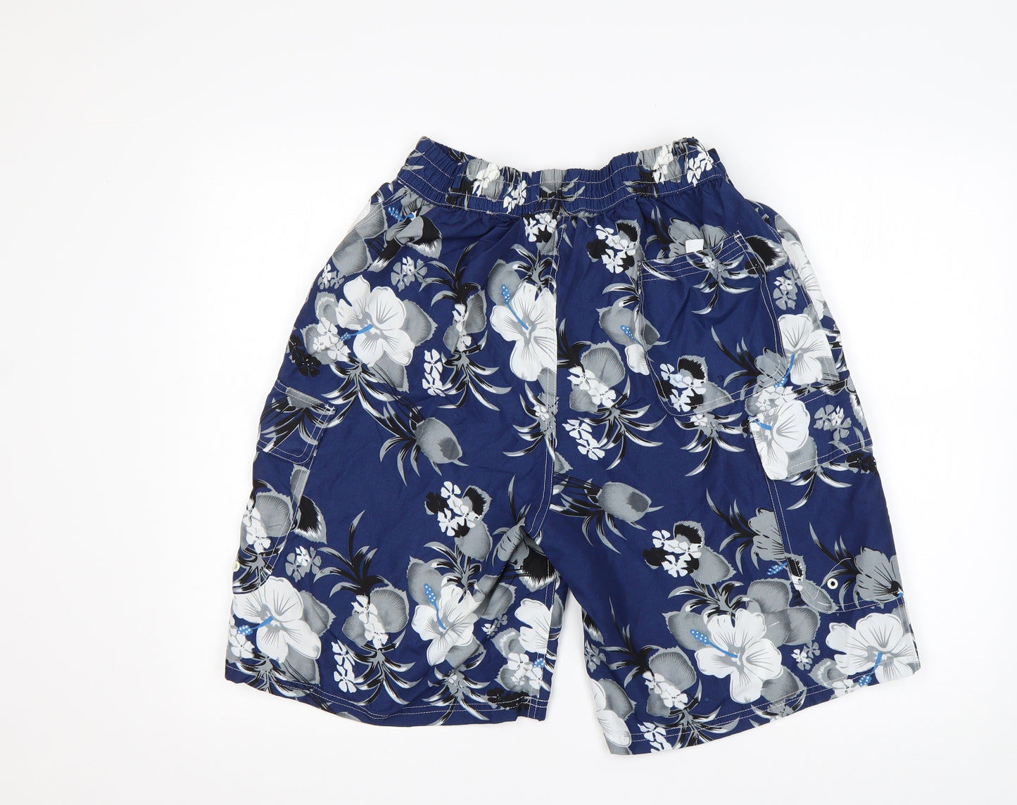 NBA Mens Multicoloured Floral Polyester Athletic Shorts Size 2XL L10 in Regular