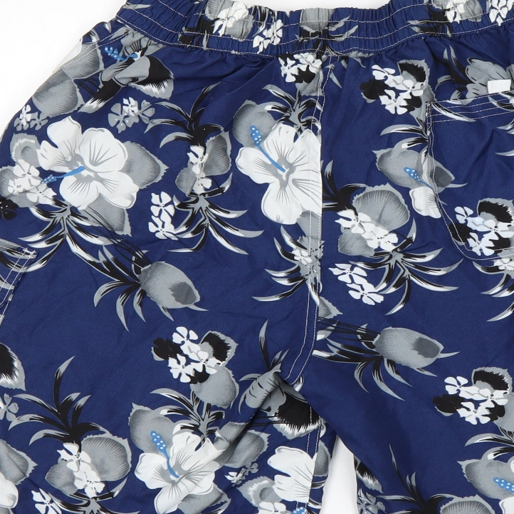 NBA Mens Multicoloured Floral Polyester Athletic Shorts Size 2XL L10 in Regular