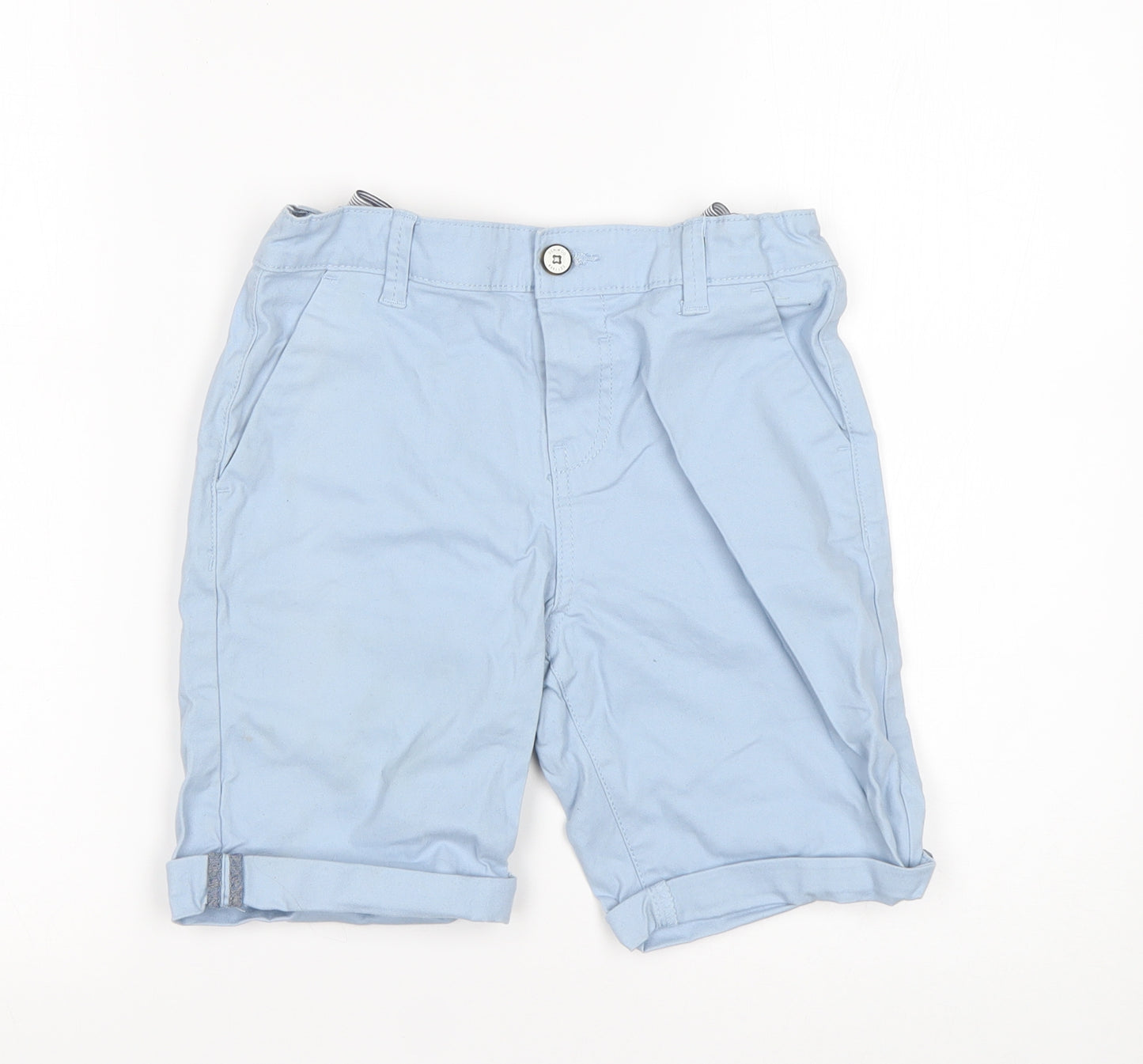 Primark Boys Blue  Cotton Chino Shorts Size 9-10 Years  Regular