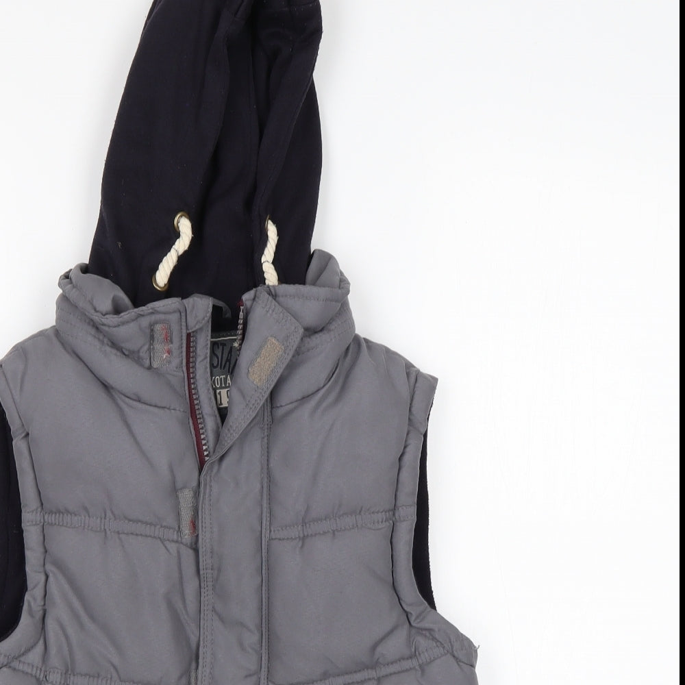Rebel  Boys Grey   Gilet Coat Size 8-9 Years