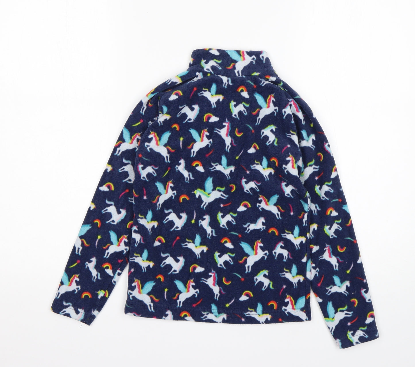 Mountain Warehouse Girls Multicoloured Animal Print Polyester Pullover Sweatshirt Size 7-8 Years   - Unicorn