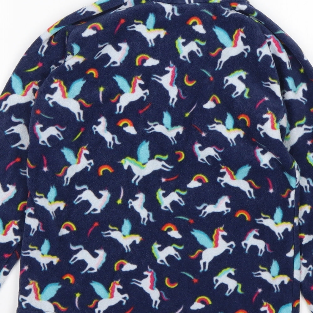 Mountain Warehouse Girls Multicoloured Animal Print Polyester Pullover Sweatshirt Size 7-8 Years   - Unicorn