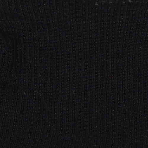 Sweewe Womens Black Round Neck  Acrylic Pullover Jumper Size S