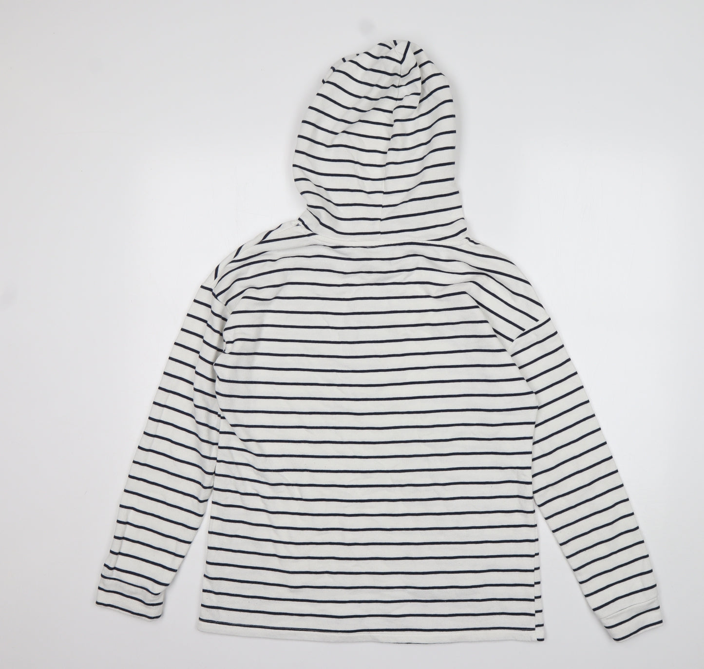 Papaya Womens Multicoloured Striped Cotton Pullover Hoodie Size 10